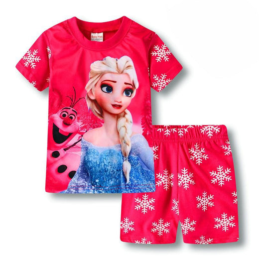MINISO Toddler Boys Pajamas Sets 100Cotton Summer Disney Cute Kids Pyjamas Nightwear Short Pijamas Outfits Children Home Clothes