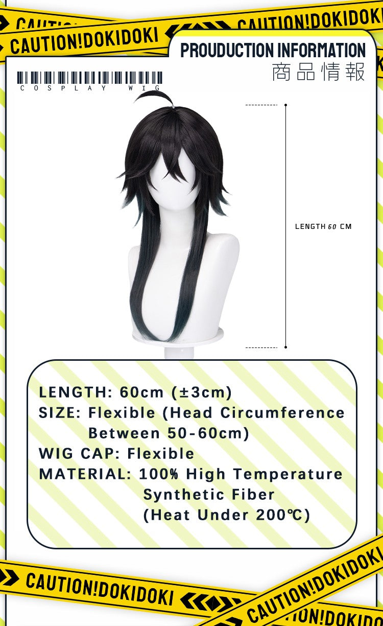 ?Ready for Ship?Idia Malleus Leona Vil Crowley Wig Game Cosplay DokiDoki Men 120cm Long Hair Fiber Idia Halloween Free Wig Cap