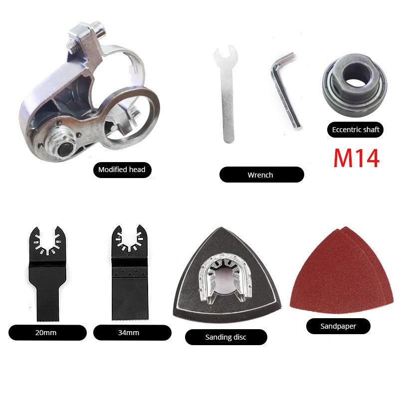 Angle Grinder Modified Oscillating Tool?Renovator Saw Slotting Machine Multifunction Power Woodworking Tool With Trimmer Blades