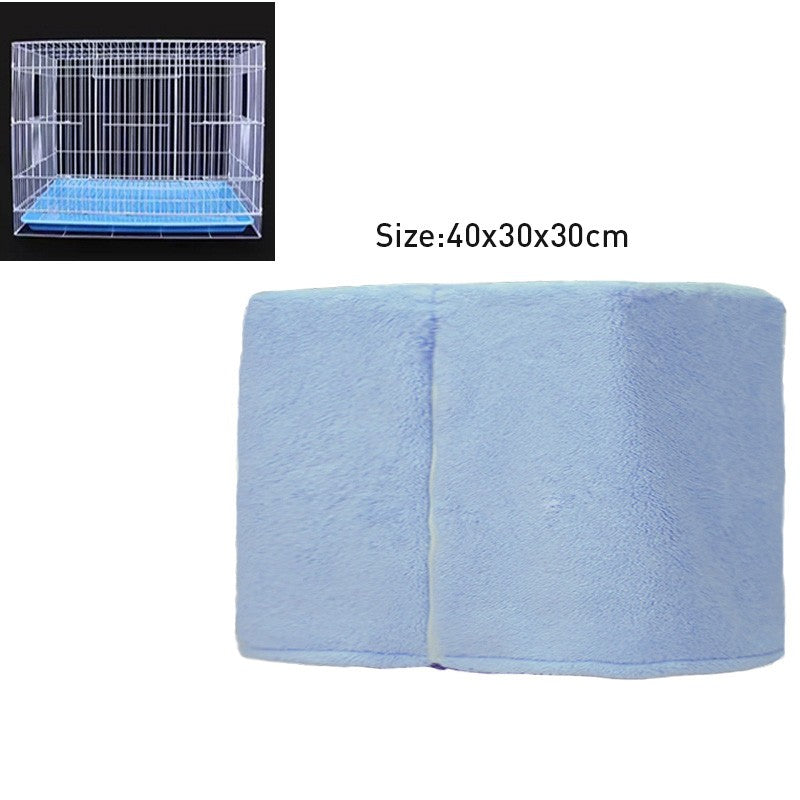 Winter Warm Bird Cage Cover Breathable Splashproof Large Bird Cage Cover Parrot Cage Shading Protective Products Bird Supplies
