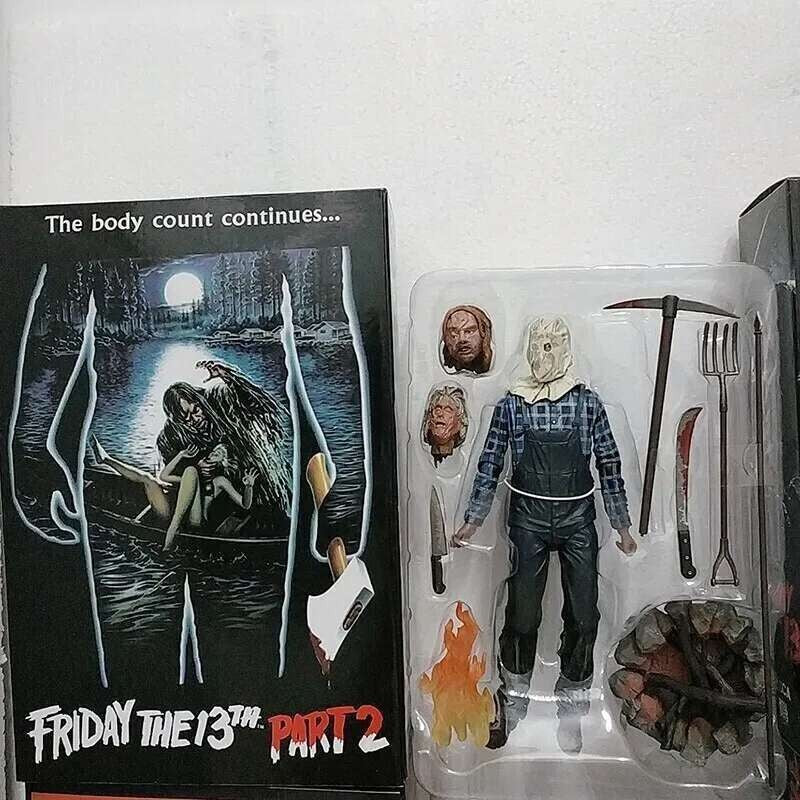 The 13th Figure Toys NECA Friday Freddy Jason Voorhees Blood Action Figure Jason Collectible Model Christmas Halloween Gifts