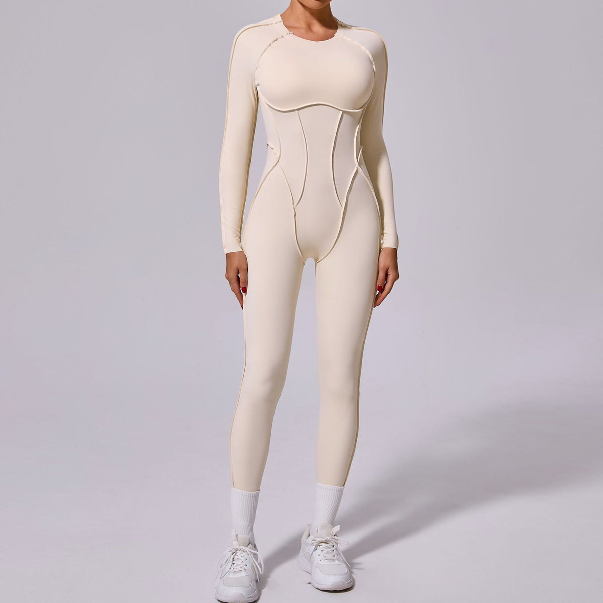 One-piece Yoga Jumpsuit Women Long Sleeved Set Quick Drying Yoga suit Gym Training Suit Sportswear Bodysuits Women Fitness Set