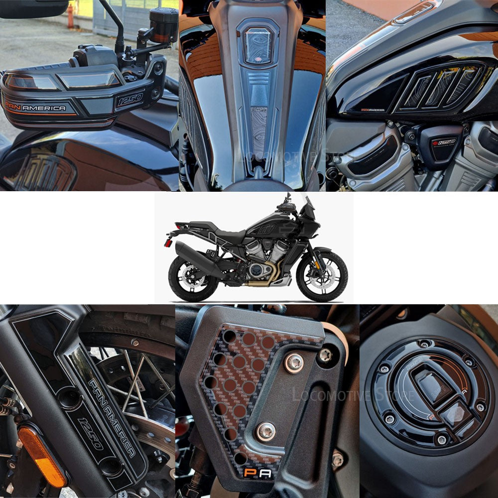 PanAmerica 1250 2023 3D Gel Epoxy Resin Sticker Tank Pad Protection Kit for Harley Davidson Pan America 1250 2020-2023