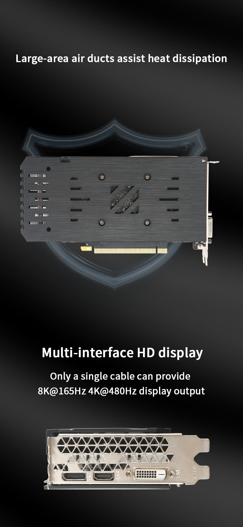 VEINEDA RTX3050 8GB GDDR6 128bit Computer Graphics Card RTX 3050 8GB Gaming PC rtx 3070 DP*HDMI -compatible placa de video
