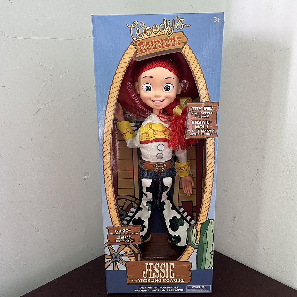 Toy Story 4 Talking Woody Jessie Action Figure Sing Soft Cute Anime Figure Decoration Birthday Model Gift Toys