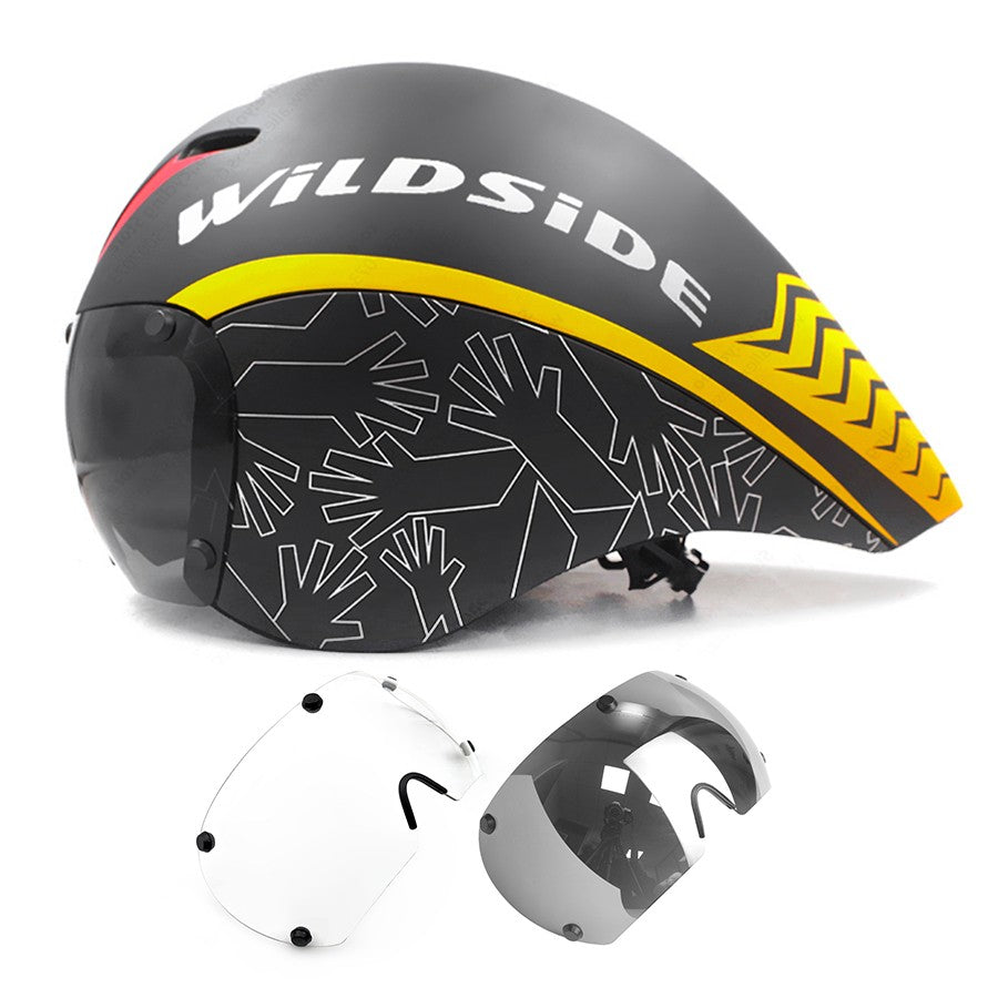 TT Cycling Helmet Lens Goggles Triathlon Tri Aero Road Bike Helmet Timetrial Race Bicycle Helmet Men Casco Ciclismo Accessories