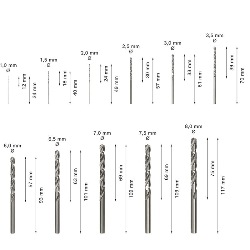 BOSCH Tool Attachments Bit Holder Drill Bit Set Twist Drill Multi-functional Tool Accessories 2608522320 2608900585 2608522317
