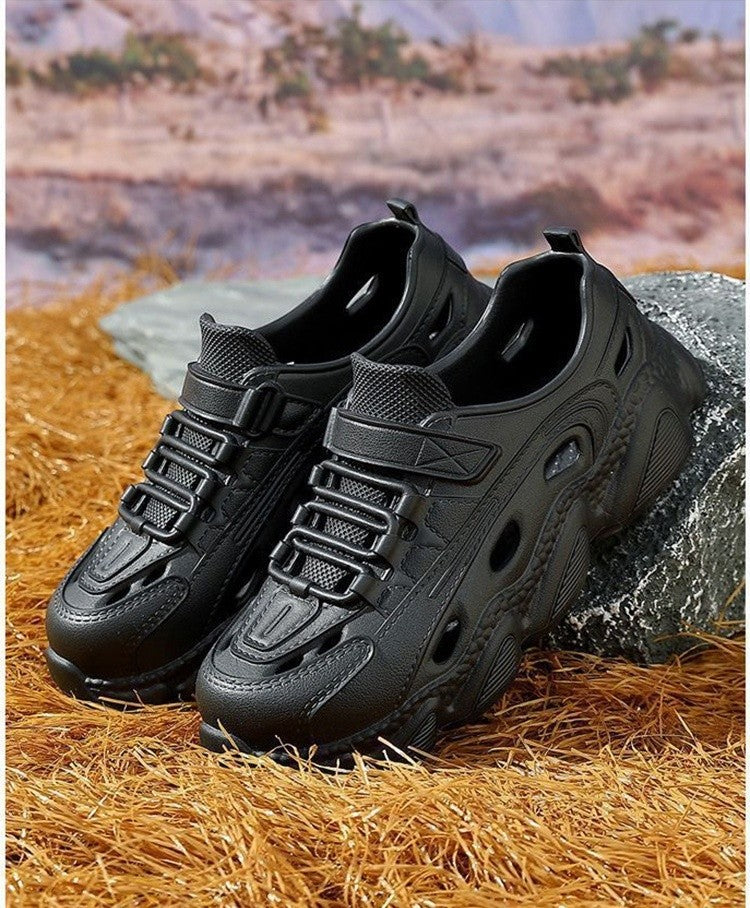 Summer Men's Super Light Sandals Waterproof Sneakers Slip On EVA Thick Sole Slides Fishing Driving Outdoor Jogging Flat Shoes