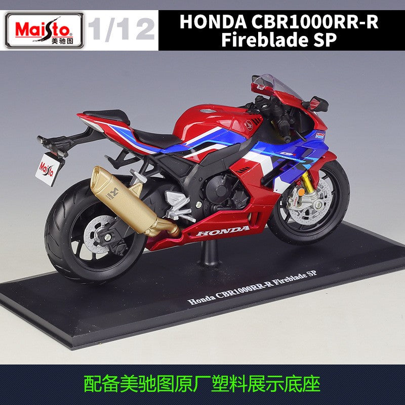 Maisto 1:12 Honda Cbr1000rr-r Cbr1000rr 1000 rr Fireblade Sp Race Car Simulation Alloy Motorcycle Model With Base Toys And Gifts