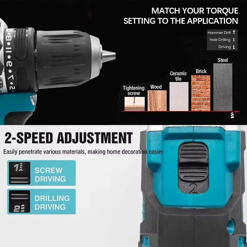 nuevo Original Makita DDF487 taladro inalámbrico? destornillador de impacto eléctrico sin escobillas herramienta recargable
