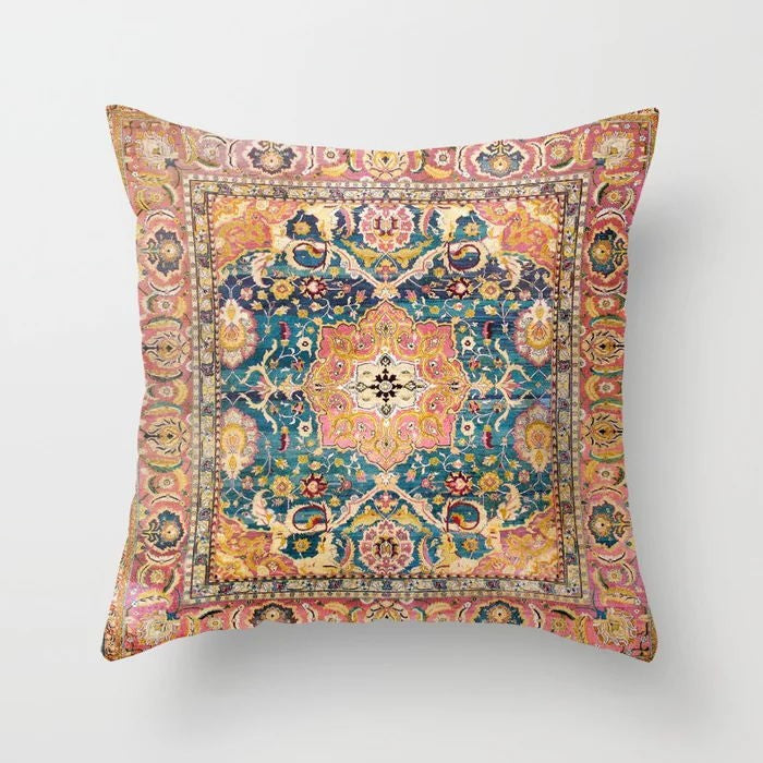 Nordic Pillow Case Moroccan Style Pillow Indian Bohemian Luxury Living Room Bedroom Cushion Cover Lumbar Pillowslip Home Decor