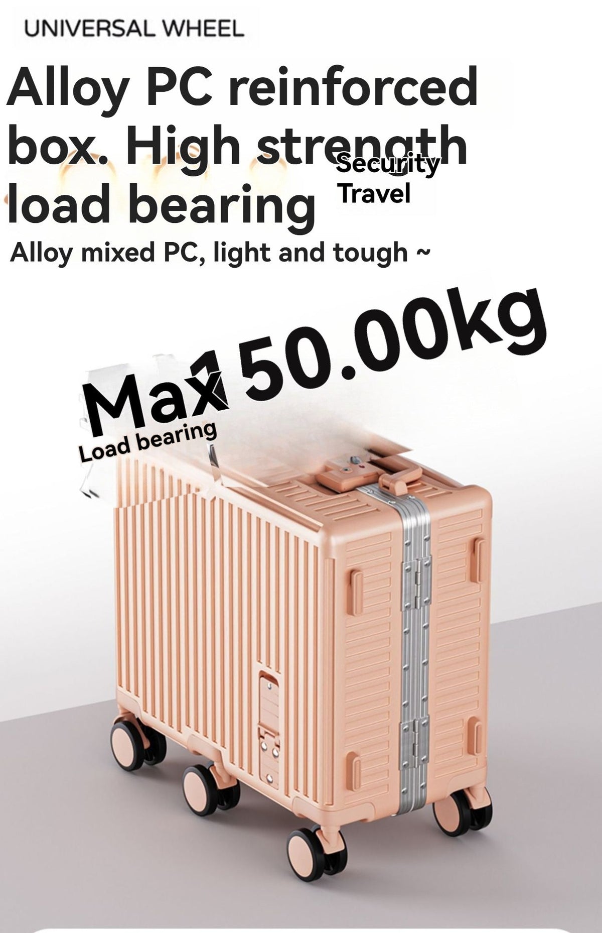 Children's luggage, a 20-inch aluminum frame carry-on suitcase for girls, a boy's travel code suitcase for kids