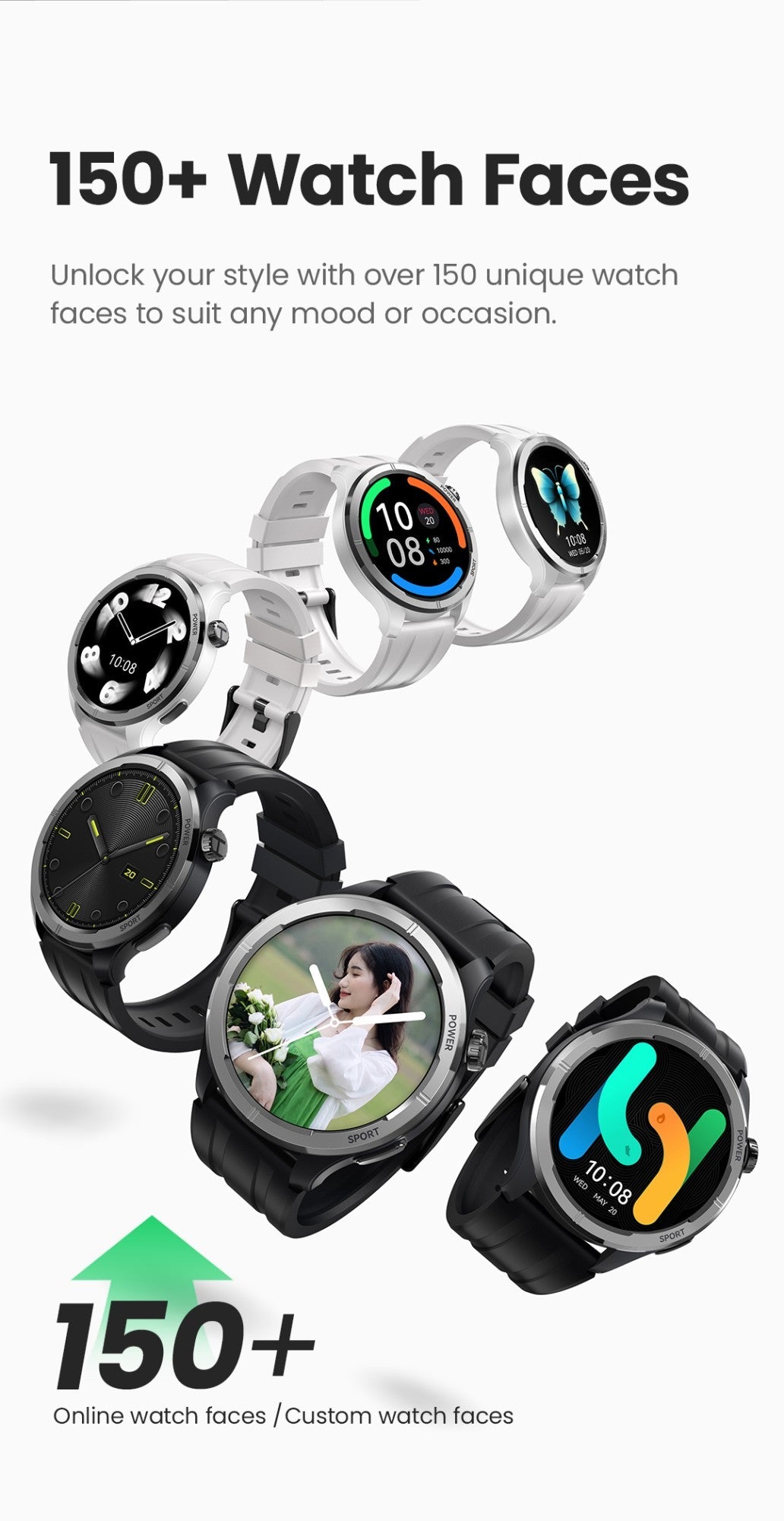 HAYLOU Solar Neo Smart Watch 1.53'' HD Display 24H Health Monitoring Bluetooth Call Smartwatch Men Women Smart Sport Watchs