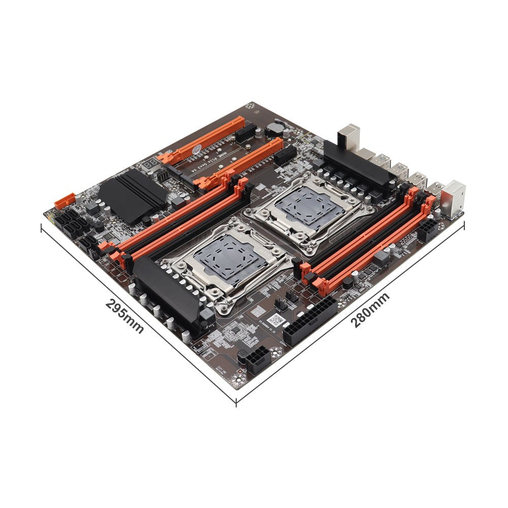 X99 Motherboard Dual CPU M.2 LGA 2011 V3 E-ATX USB3.0 SATA3 8 DIMM DDR4 Support Xeon processor slot 2011-3