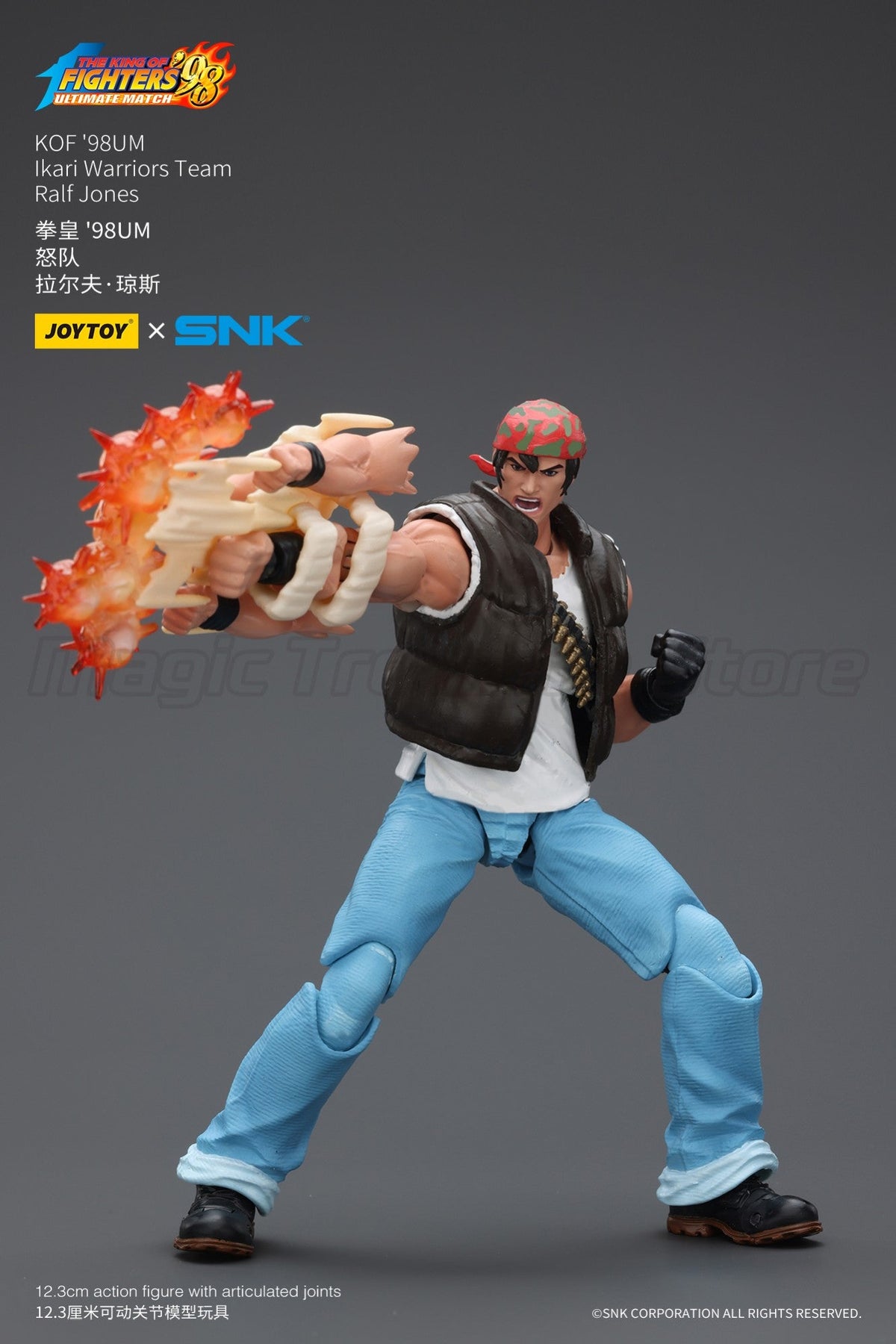 ?MT?JOYTOY 1/18 Action Figure SNK KOF'98UM Ikari Warriors Team Ralf Jones Clark Still Leona Heidern Toy Model Gift
