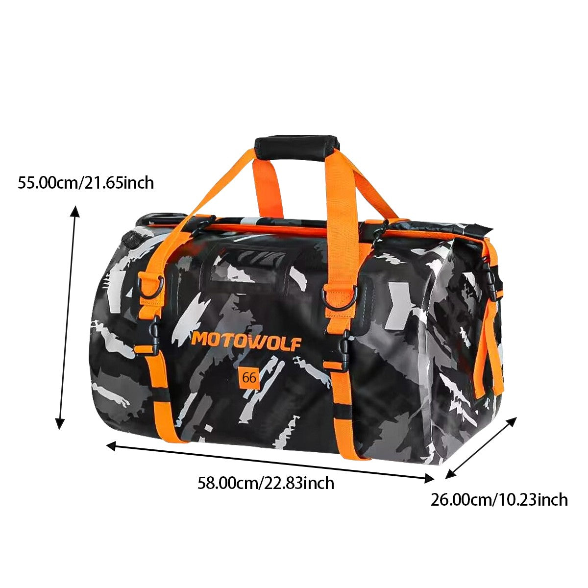 Universal Motorcycle Waterproof Tail Bags Back Seat Bags Cycling Camping Travel Bag Motorbike Scooter Sport Luggage Pack 66L 40L
