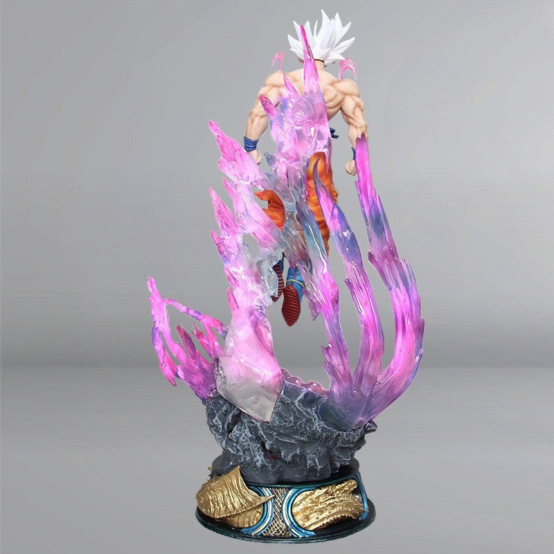 Anime Dragon Ball 25cm Super Saiyan Ultra Instinct Goku Action Figure PVC Statue Collectible Toy Gift Desktop Ornament