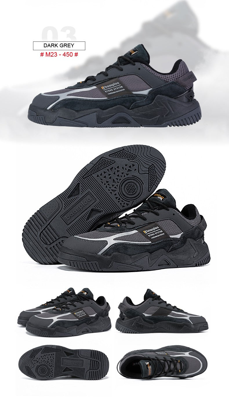 Baasploa New Men's Shoes Outdoors Walking Sneakers Waterproof Shoes Comfort Tenis for Men Non-Slip