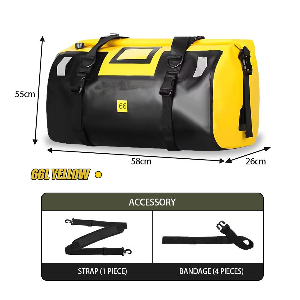 Universal Motorcycle Waterproof Tail Bags Back Seat Bags Cycling Camping Travel Bag Motorbike Scooter Sport Luggage Pack 66L 40L