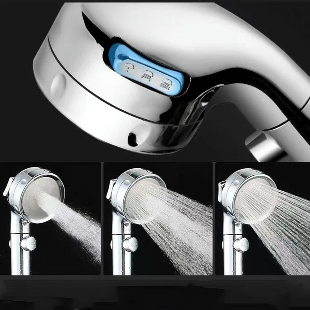 3 Spray Setting with ON/OFF Pause Switch 360 Degrees Rotating Handheld Shower Head Adjustable Water Saving Shower Head