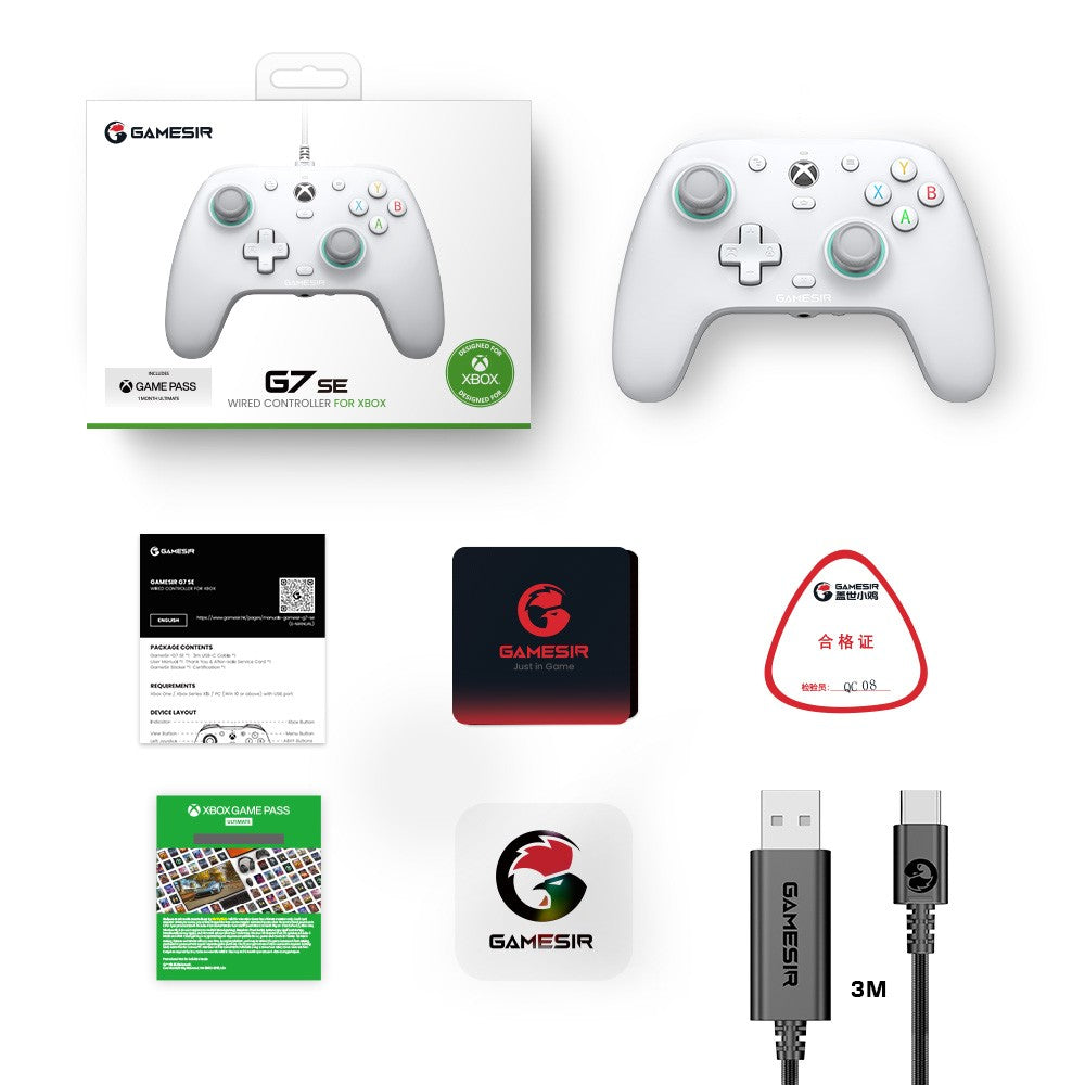 GameSir G7 SE - Xbox Gaming Controller Wired Gamepad with Hall Effect Sticks for Xbox Series X/ Xbox One