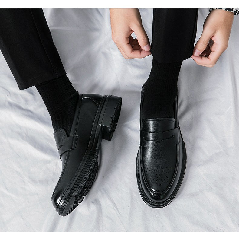 Men's Dress Shoes Retro Casual Business Leather Shoes Men Office Loafers Formal Social Brogues Wedding Leather Shoes For Men