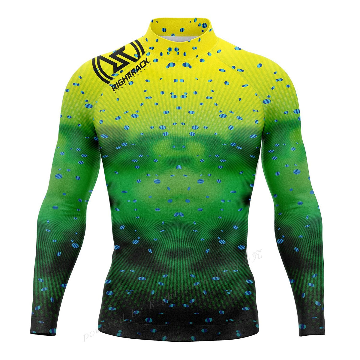 Hot Men's Surfing Shirt Energetic Camo Style Lycra Rashguard RIGHTTRACK For Surf Sportswear Beach UV Swimwear UPF50+ Clothes