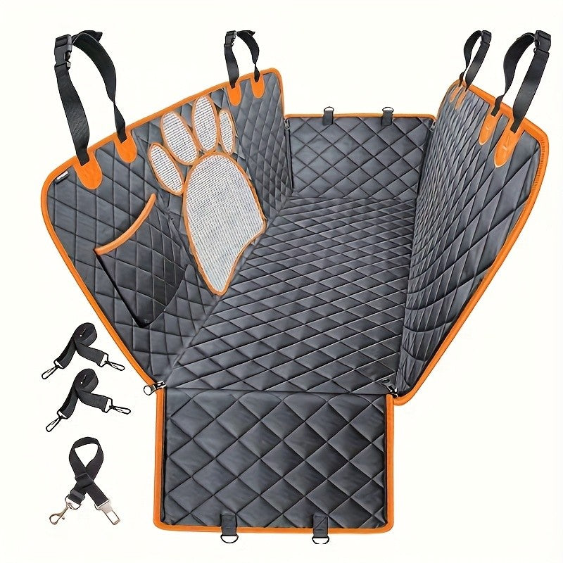 Dog Seat Cover, Pet Dog Seat Cover, Hammock Heavy Duty Scratch Resistant Anti Slip Durable Soft Pet Rear Seat Cover for Cars, Tr