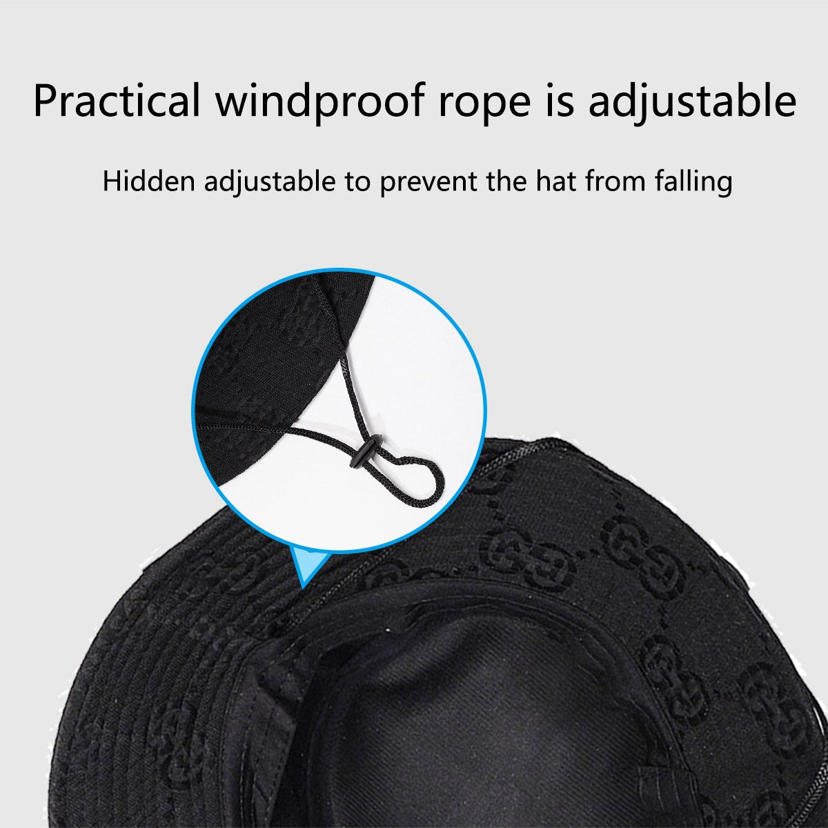 Spring and Summer Men's Bucket Hat Outdoor Uv Protection Wide-Brimmed Panama Hunting Hiking Hat Net Fisherman Hat Beach Sunscree