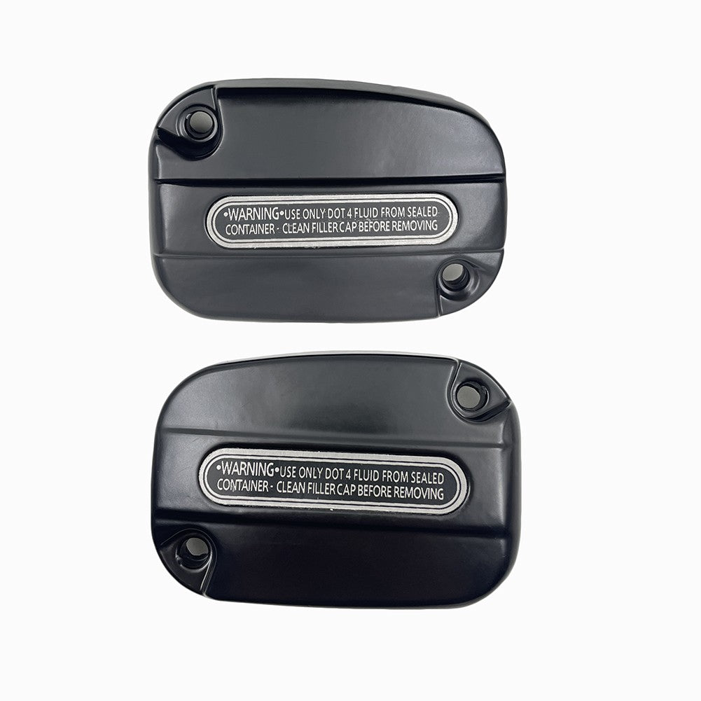 Motorcycle Left Right Brake Master Cylinder Cover pump cap For Harley Glide Touring 2008-24 FLHT FLHR FLHX FLTR V-Rod 2008-2024
