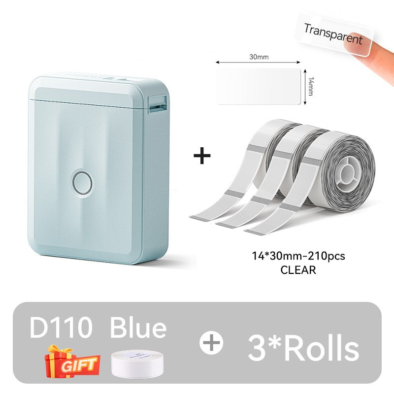 NIIMBOT D110 Upgraded Version Thermal Label Printer Mini Portable Smart Label Maker With Tape for Office Home Kitchen School