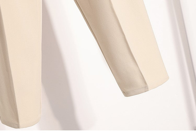 Plus Size Pants Woman 2025 Autumn Winter New Arrival High Waist Suit Pants High Quality Korean Style Straight Trousers