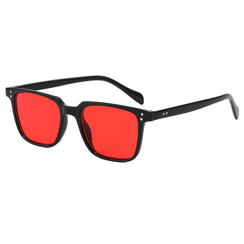 rectangle Rivet Tony Stark Sunglasses women men 2022 brand designer fashion Iron Man Glasses vintage oculos de sol masculino