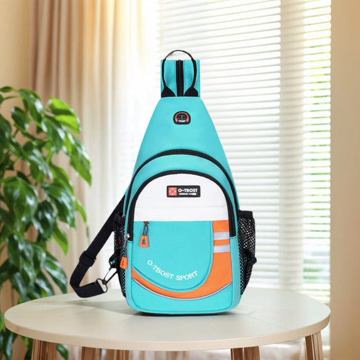 Tourist leisure chest bag, multifunctional large capacity shoulder bag, outdoor trendy crossbody bag