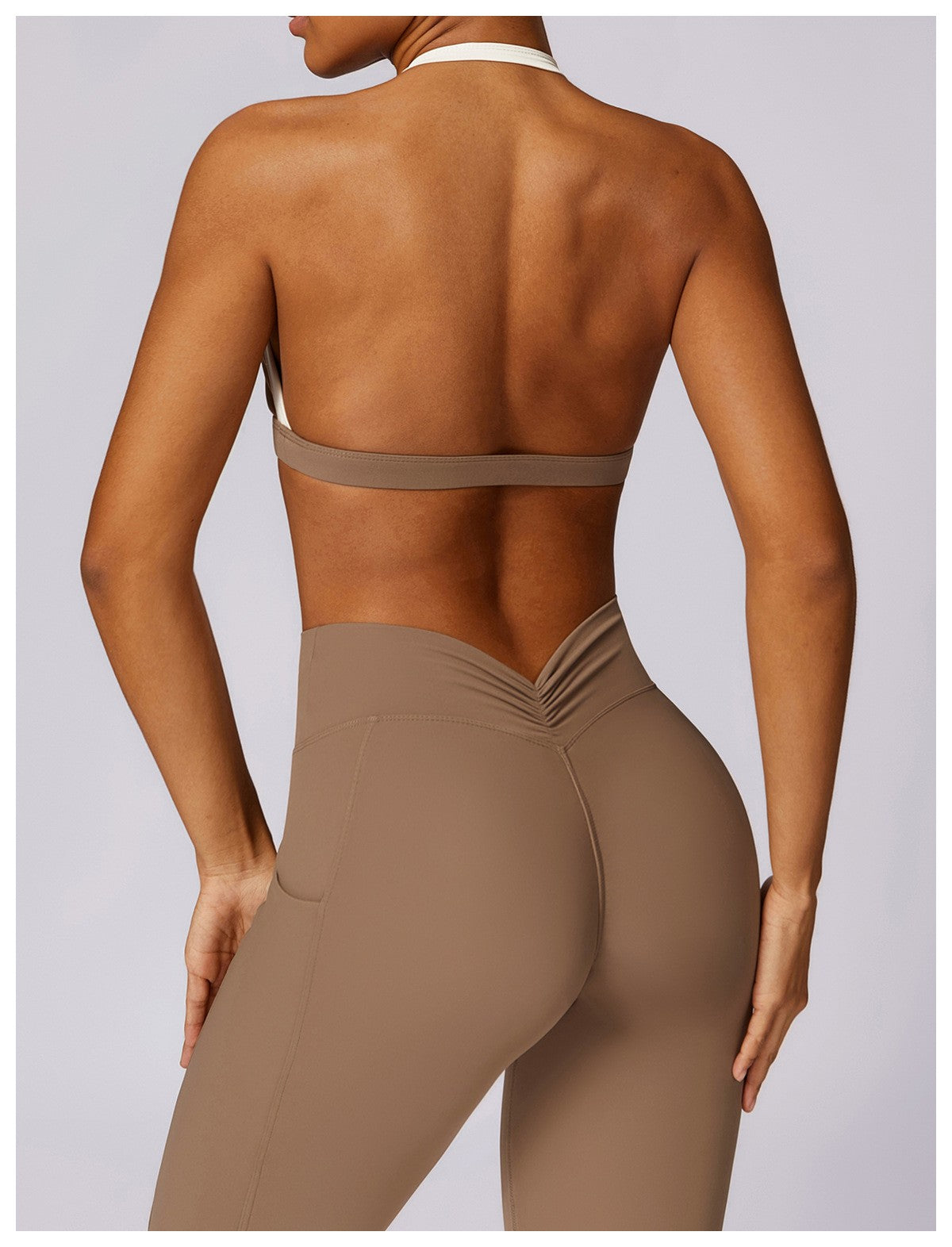 Yoga Set 2PCS Women Sportswear Push Up Workout Clothes Athletic Wear Gym Legging Fitness Bra Crop Top Long Sleeve Sports Suits
