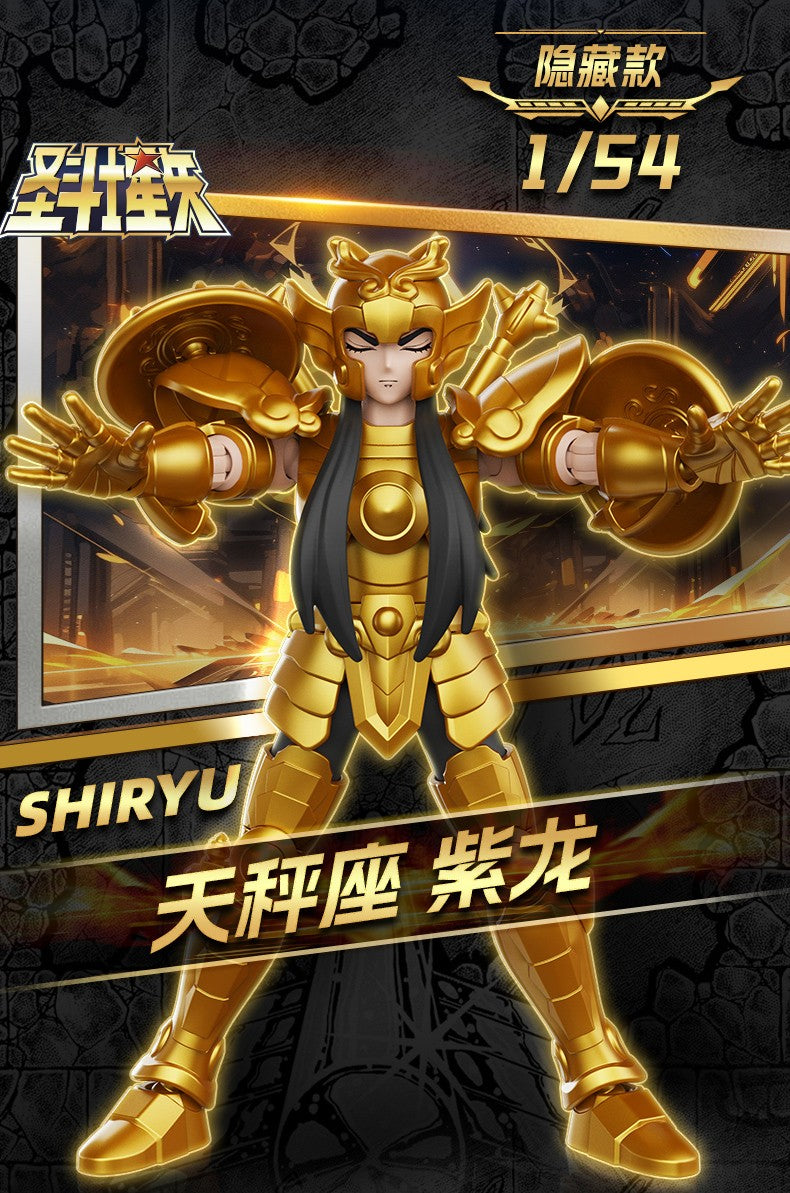 Blokees Gold Saint Action Figure Galaxy Version 02 Libra Dohko Sagittarius Saint Seiya Assembling Toys Children Birthday Gift