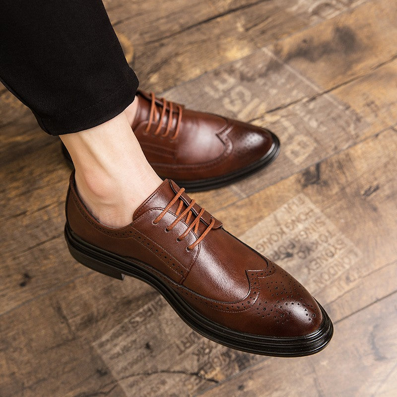 High Quality Men's Dress Shoes Classic Formal Oxford Leather Shoes Men Casual Brogues Business Shoes Man Loafers