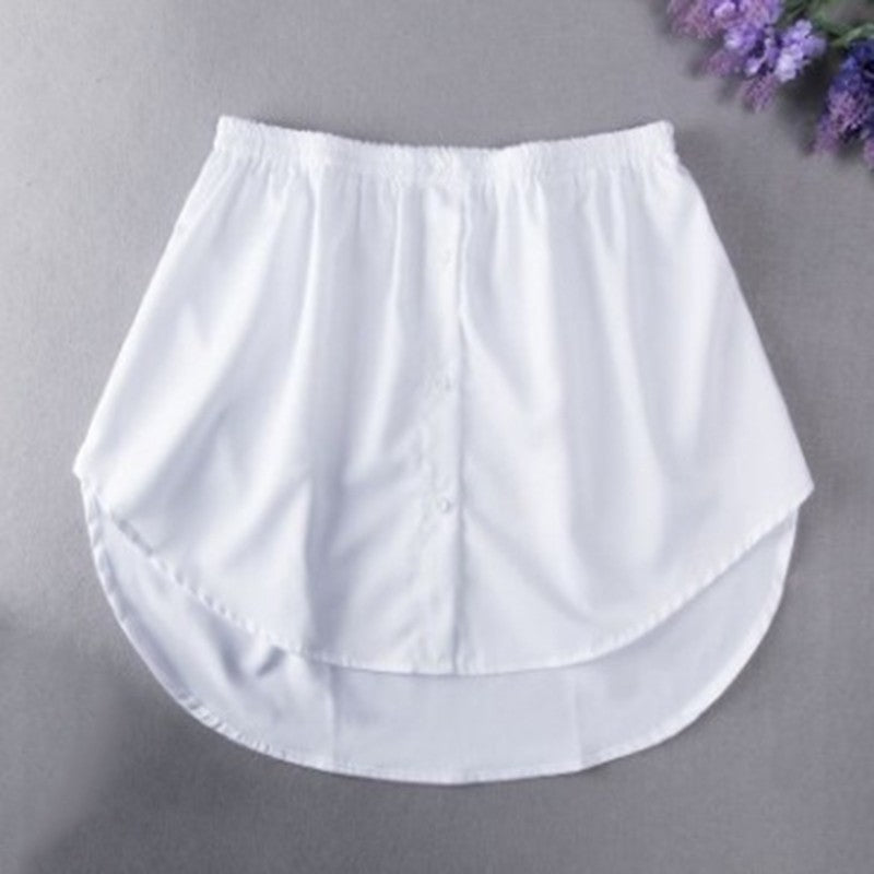 Detachable Underskirt Women Fake Shirt Irregular Skirt Tail Blouse Hem Cotton Extender Fake Hem Mini Skirt Fake Hem 6 Sizes