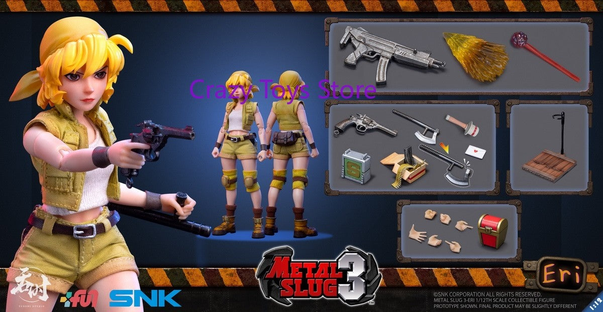 In Stock TUNSHI TS-012 1/12 Metal Slug LEONA Heidern Double Head Full Set 6 Inch Action Figure Model Toy