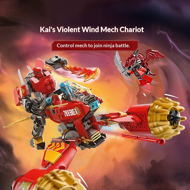 LEGO 71830 Kai's Storm Mech Tank Phantom Ninja Series Toys Children's Building Blocks for Birthday and Christmas Gifts