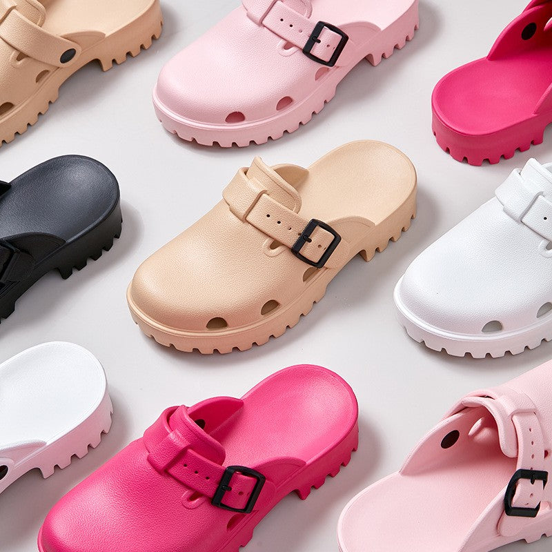 Kidmi New Women's Sandals Platform Beach Sandals EVA Flat Sandals Casual Women Shoes Summer Soft Sandals Outdoor Fashion Sandals