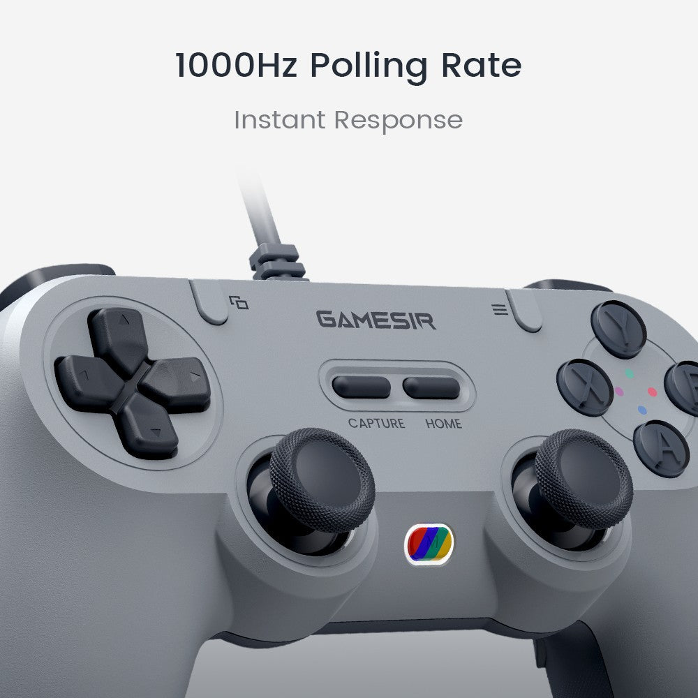GameSir Tegenaria Lite Wired Controller Gamepad 1000Hz Hall Effect Joysticks Gamepad, Compatible with Switch 2/PC/Android/iOS