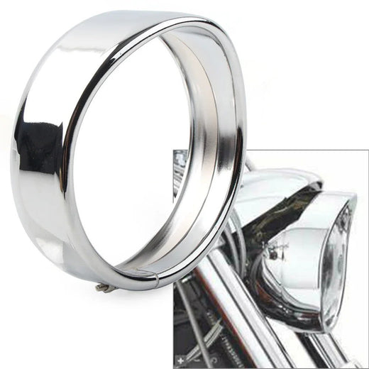 5.75 Inch Visor Headlight Trim Ring 5 3/4" Motorcycle Head Lamp Bezel Decorative Ring For Harley Sportster 883 1200 Dyna Softail