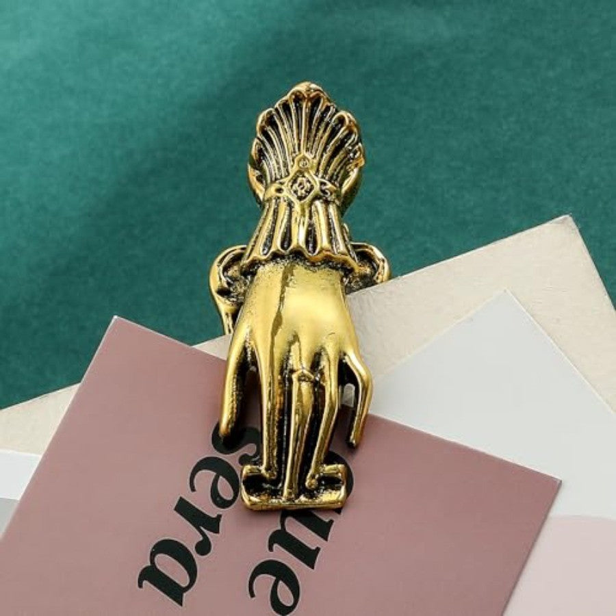 Vintage Lady s Hand Shaped Book Clip Paper File Holder Metal Clips Office Appliance Stationery Creativity Office Supplies for W