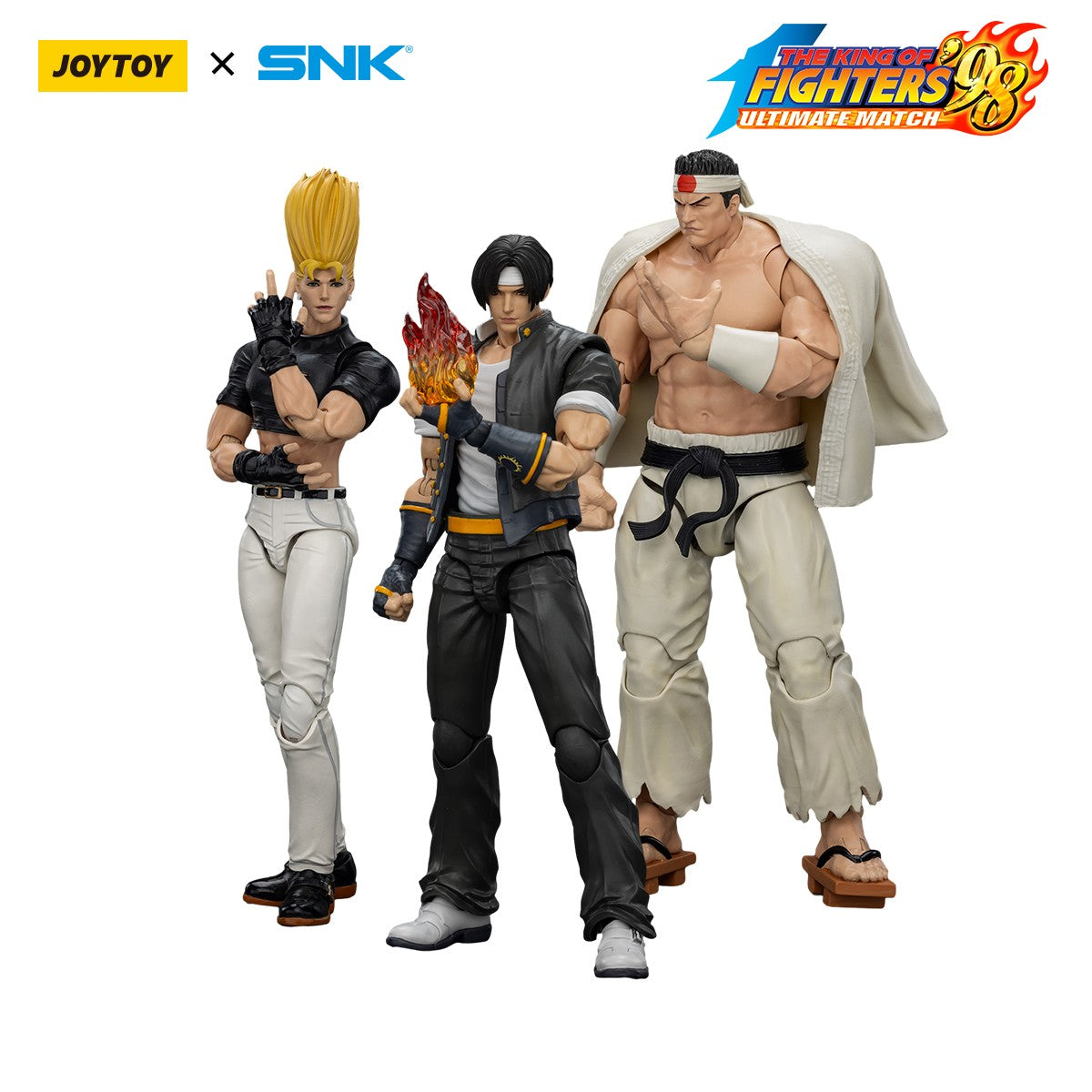 JOYTOY SNK 1/18 Action Figure KOF 98UM Hero Team Kyo Kusanagi Goro Daimon Benimaru Nikaido figures Toys Model