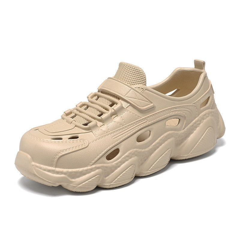 Summer Men's Super Light Sandals Waterproof Sneakers Slip On EVA Thick Sole Slides Fishing Driving Outdoor Jogging Flat Shoes