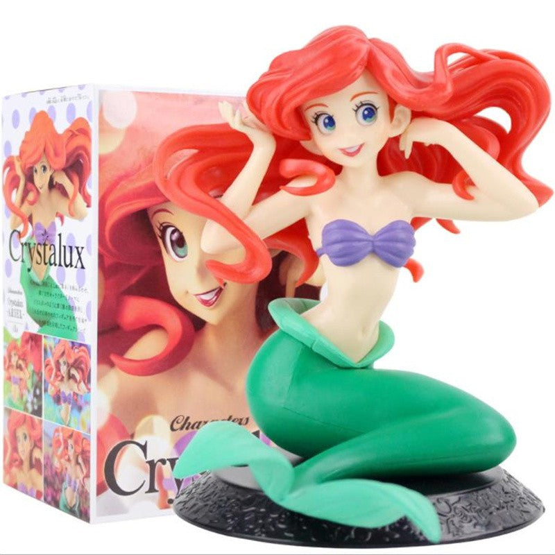 5 style Cartoon Q Posket Mermaid Princess Little Mermaid Super Premium Figure PVC Model Collecting toys Toy girls gift