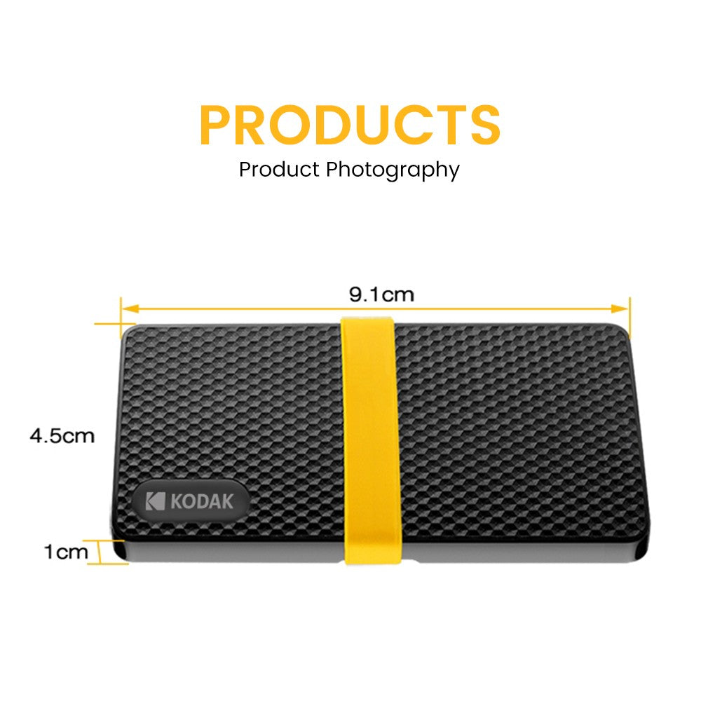 KODAK USB3.1 GEN2 SSD 1TB External Hard Drive 128GB 256GB 512GB 1TB Solid state Mini PSSD For PC laptops disco duro externo
