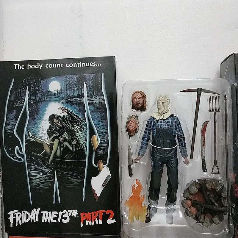 The 13th Figure Toys NECA Friday Freddy Jason Voorhees Blood Action Figure Jason Collectible Model Christmas Halloween Gifts