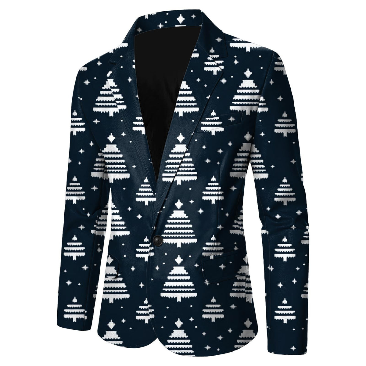 Christmas Mens Suit Jackets Fashion Fitness Casual Button New Year Party Dress Suits For Men Vintage Xmas Costume Casual Coats